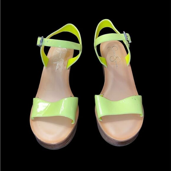 Jeasica Simpson Neon Wedges - Picture 3 of 7